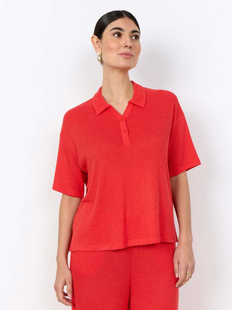 Soya Concept Knitted Collared Top - Bitters