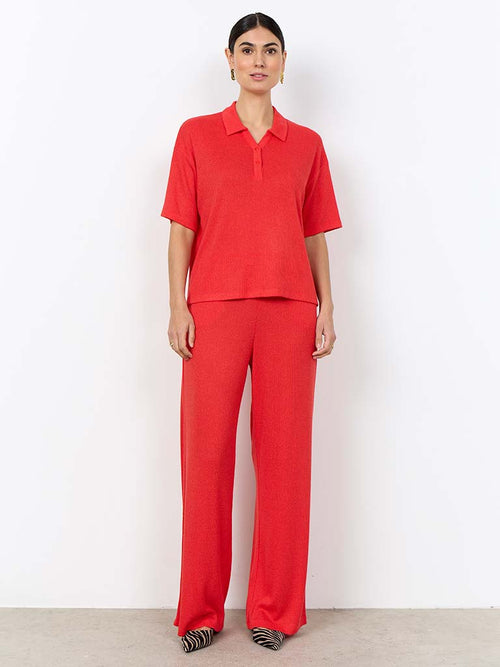 Soya Concept Knitted Collared Top - Bitters