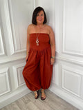 Bandeau Balloon Jumpsuit - Ginger