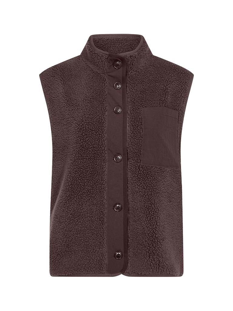 Soya Concept Onyx Gilet - Choco