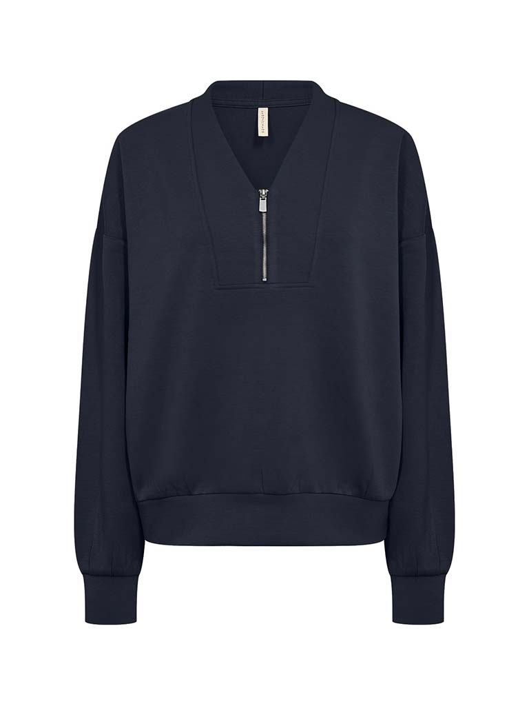 Soya Concept Banu Zip Sweatshirt - Navy