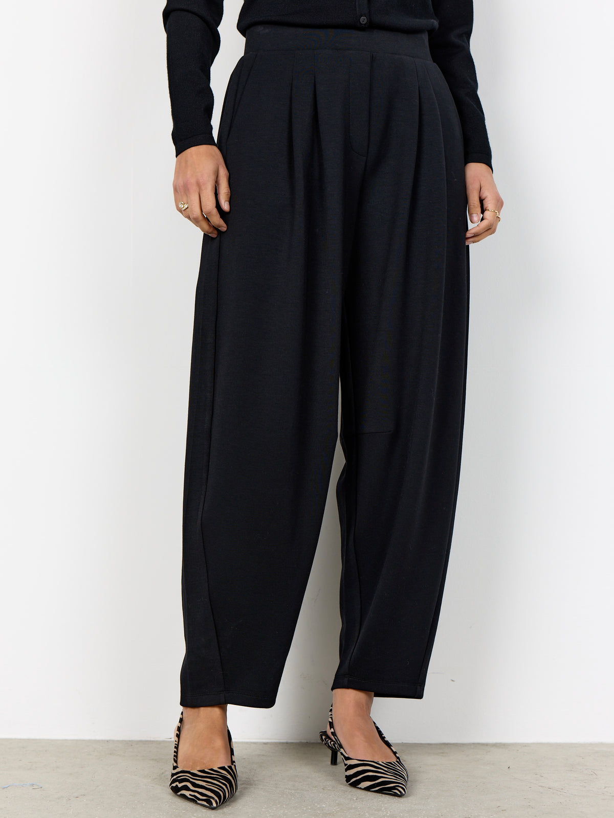Soya Concept Banu Tapered Trousers - Black