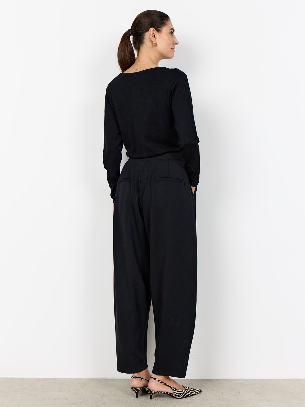Soya Concept Banu Tapered Trousers - Black