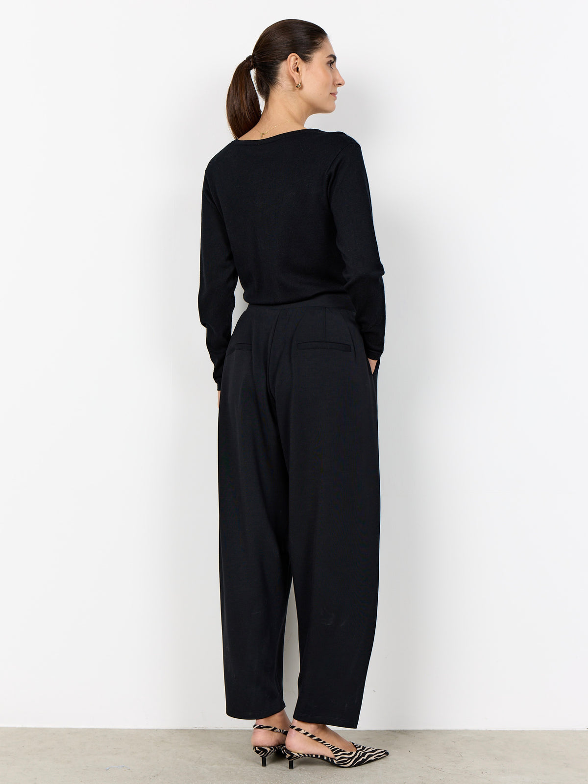 Soya Concept Banu Tapered Trousers - Black