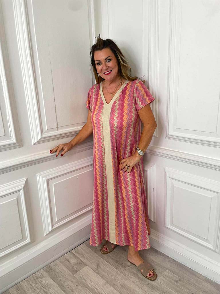 Zigzag Maxi Dress - Romance