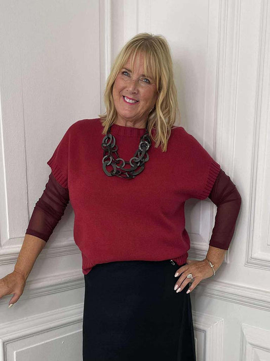 Tank Knit - Raspberry