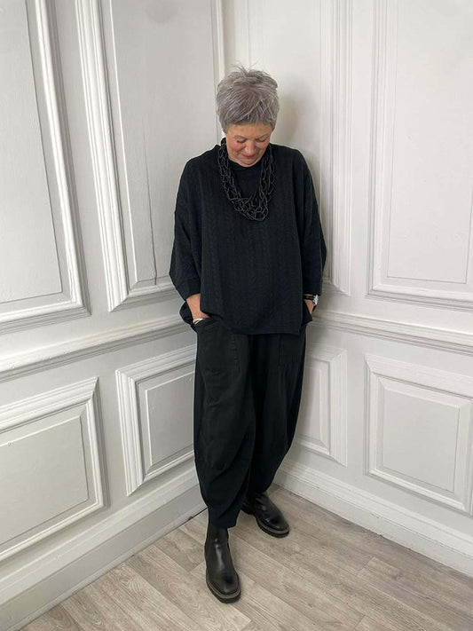 Cocoon Pocket Joggers - Black