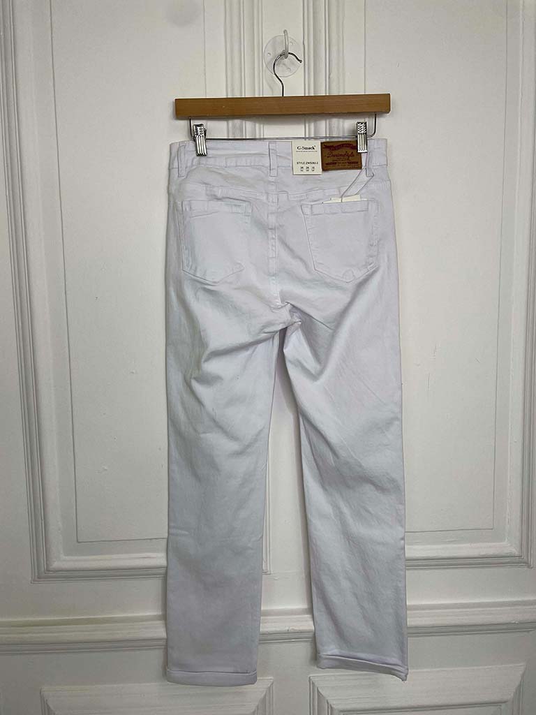 G-Smack Straight Leg Jeans - White