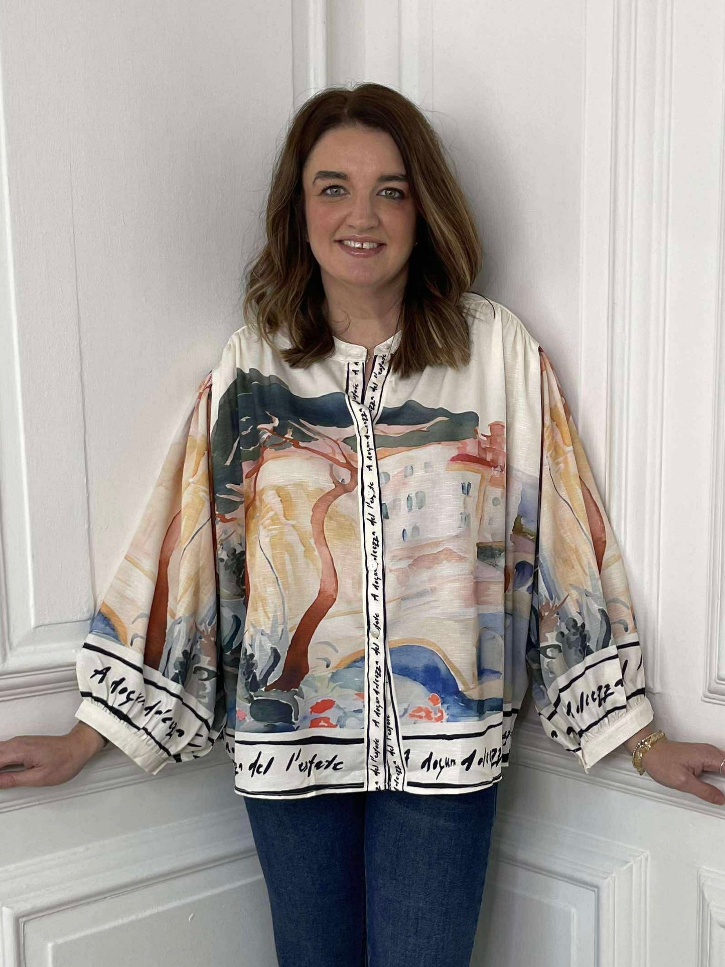 Positano Smock Blouse - Ivory