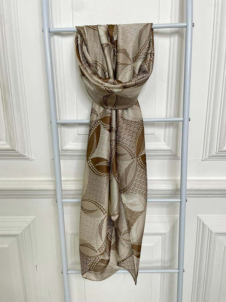 Malissa J Fan Scarf - Stone