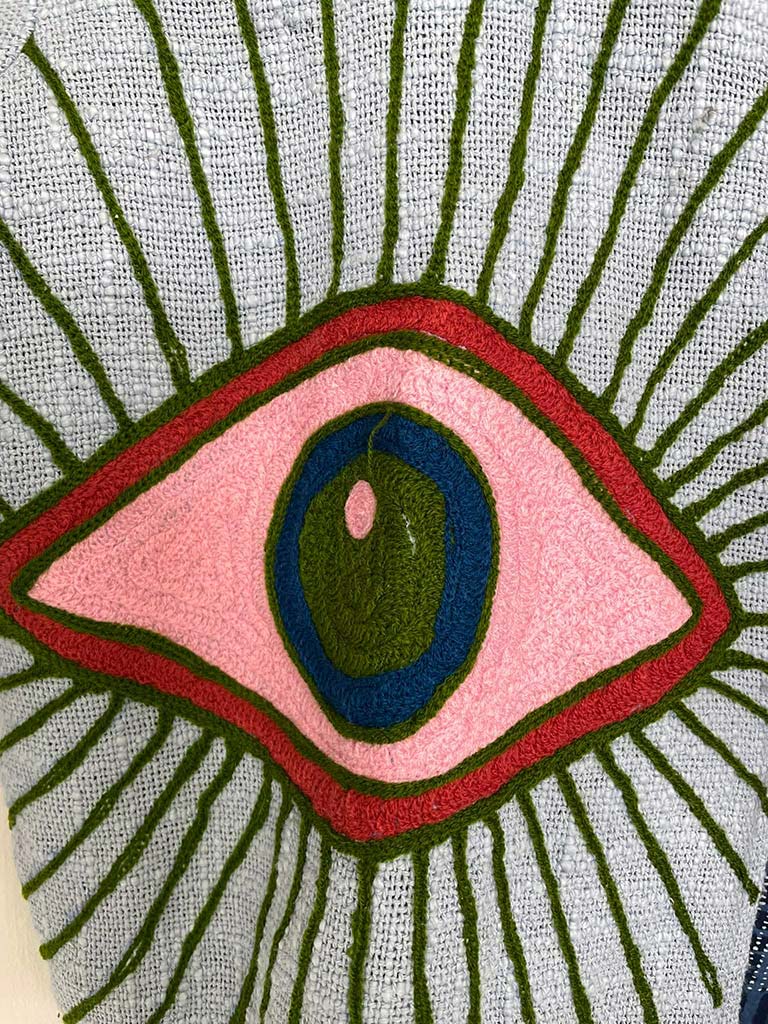 Embroidered Evil Eye Jacket