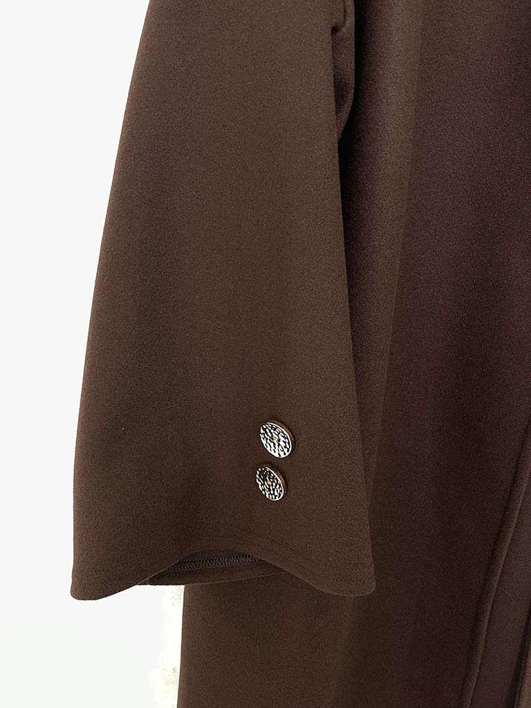 A-Line Overcoat - Chocolate