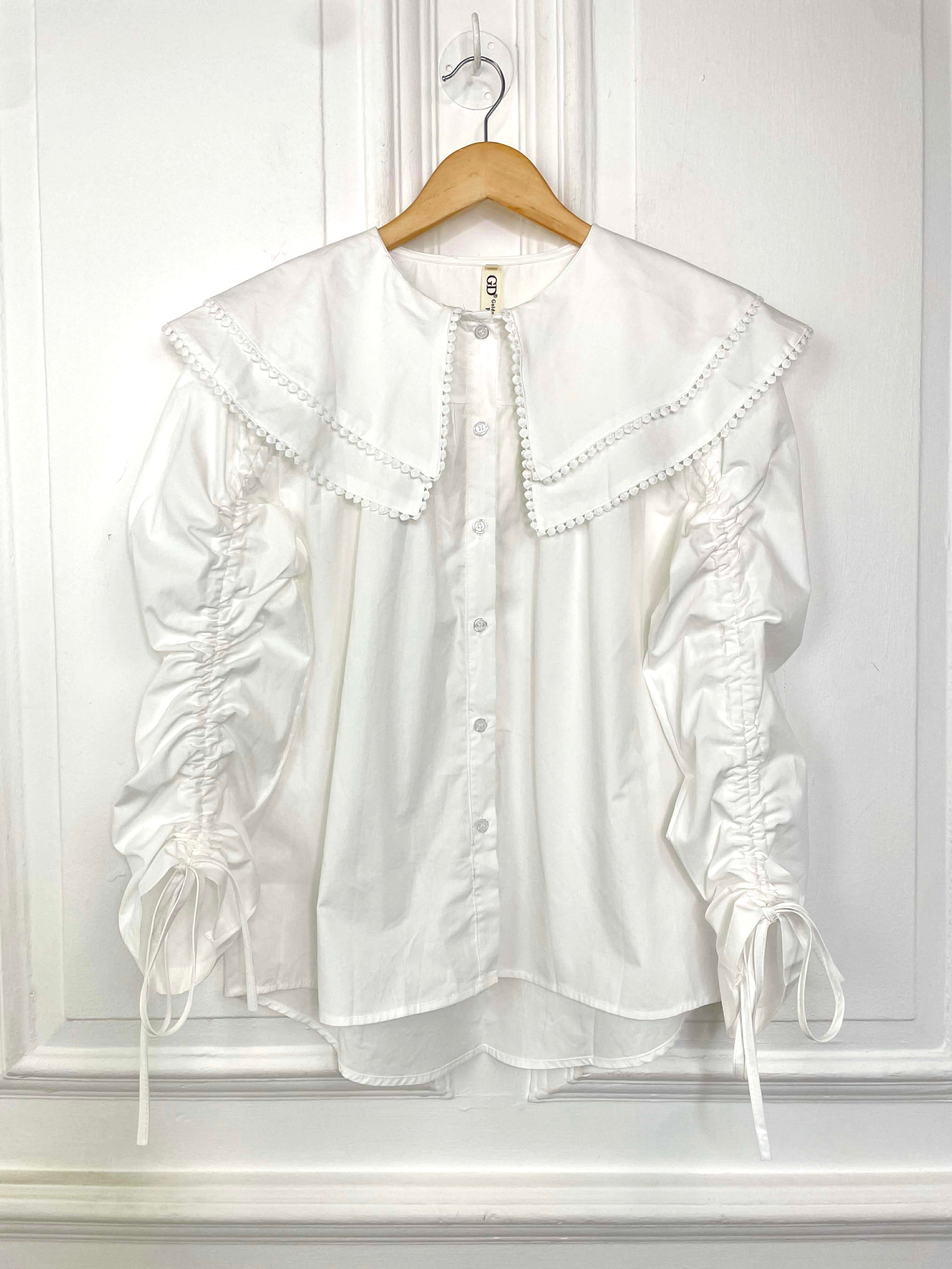 Peter Pan Collar Shirt - White