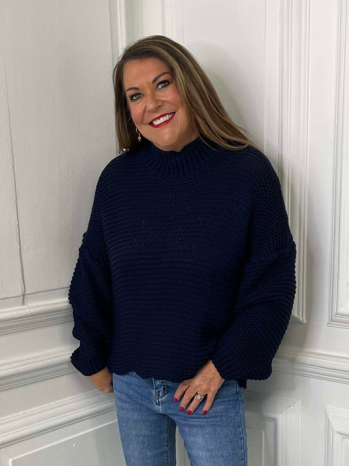 Fisherman Knit - Navy