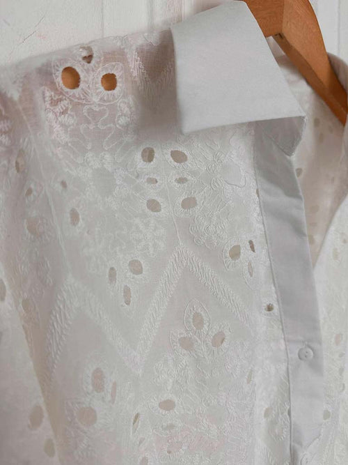 Broderie Anglaise Boxy Shirt