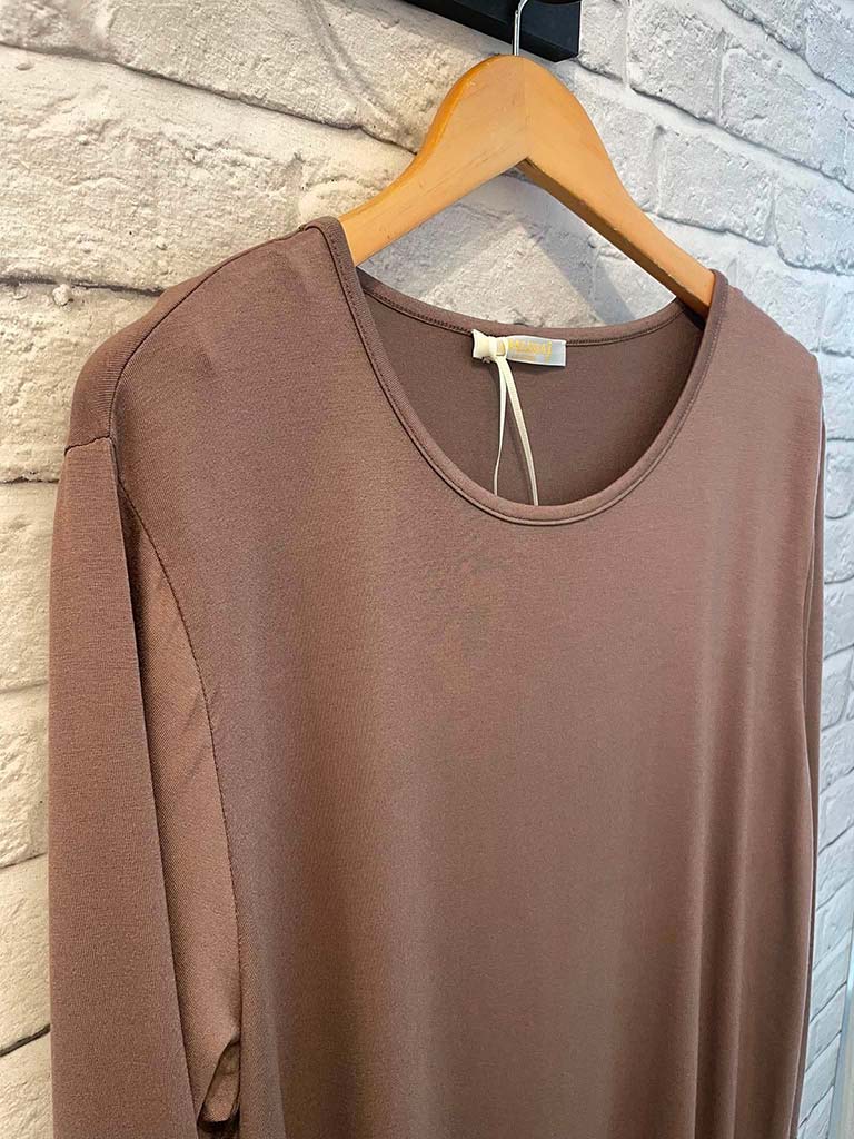 Malissa J Studded Swing Top - Latte