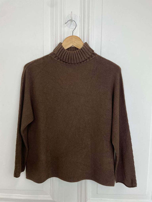 Rib Neck Polo Knit - Chocolate
