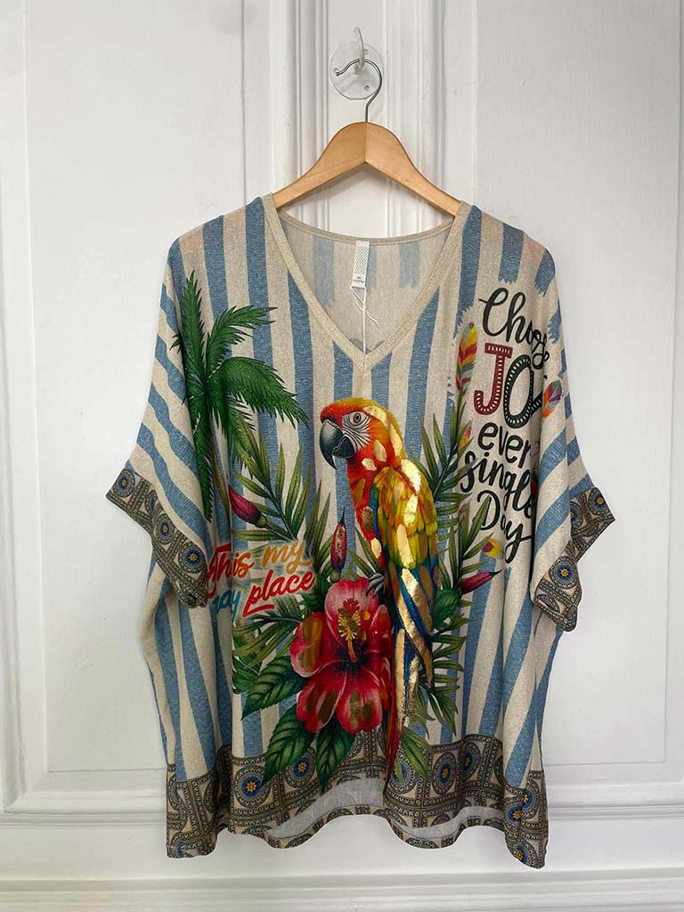Shimmer Knit Parrot Co-ord