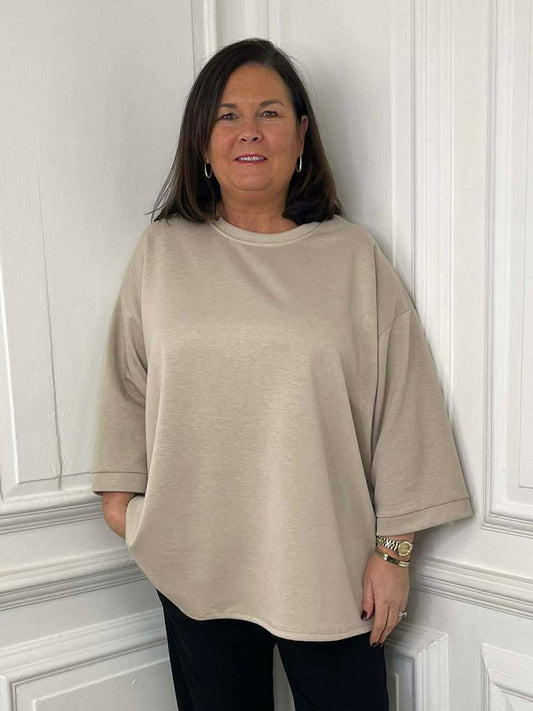 Scuba Sweatshirt - Ecru