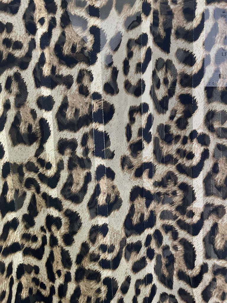 Leopard Ruffle Blouse