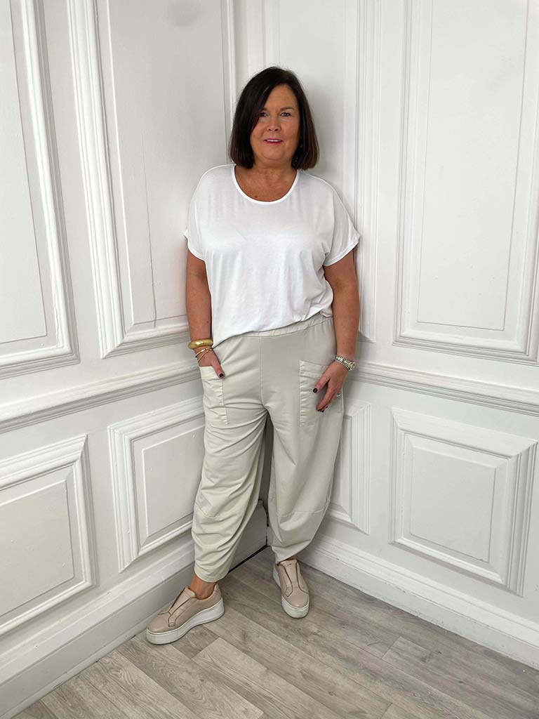 Cocoon Pocket Joggers - Stone