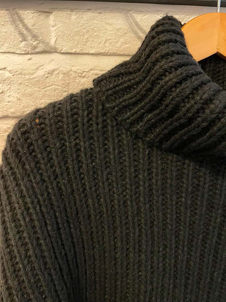 Malissa J Polo Loop Knit - Black