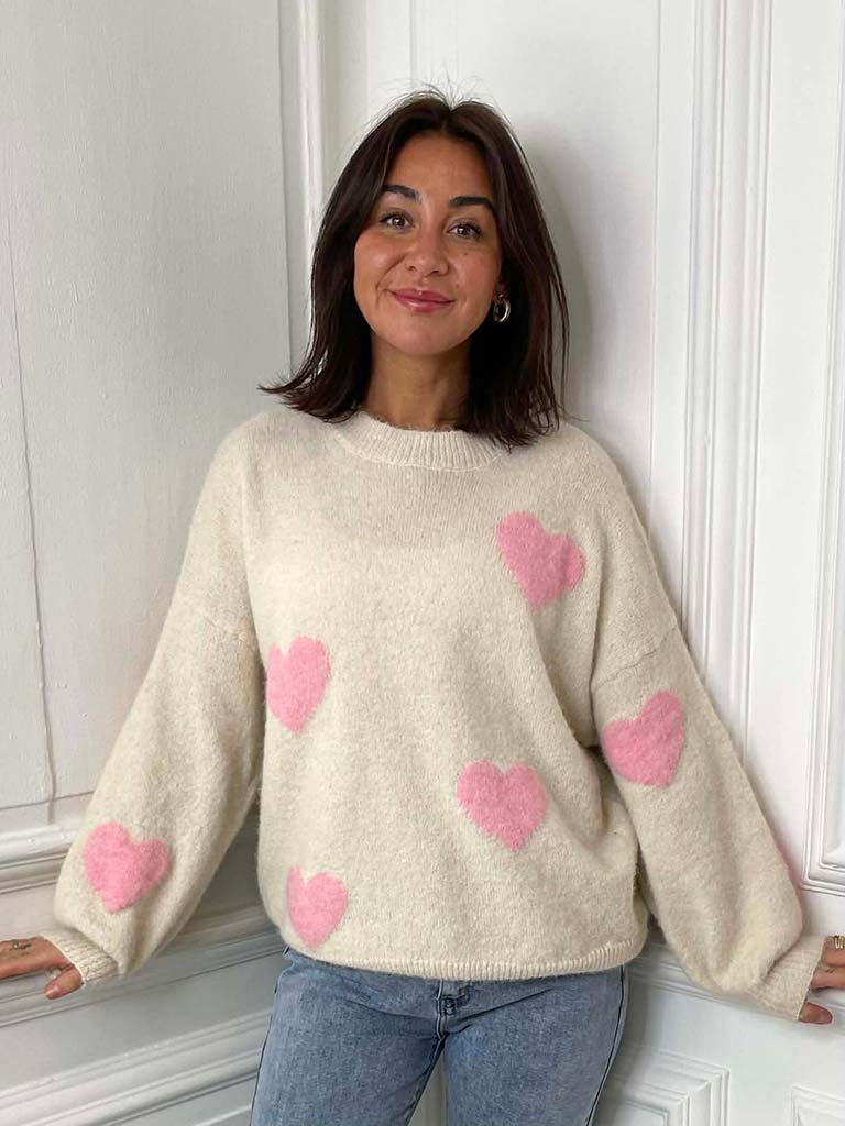 Supersoft Heart Knit - Stone