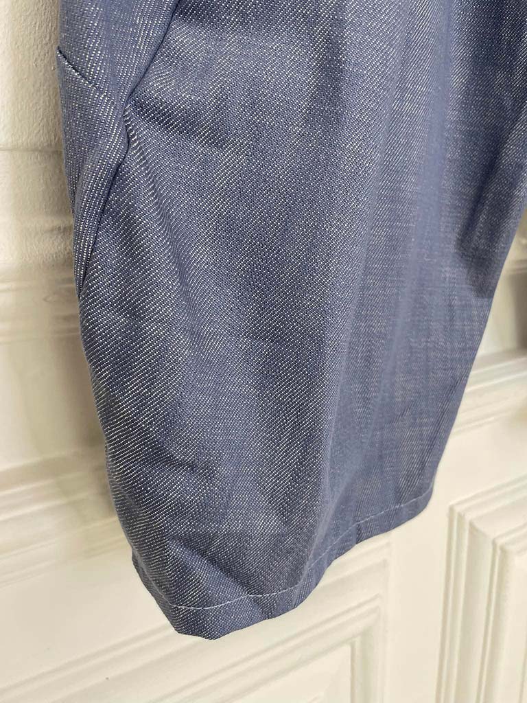 Cotton Cocoon Trousers - Denim Blue