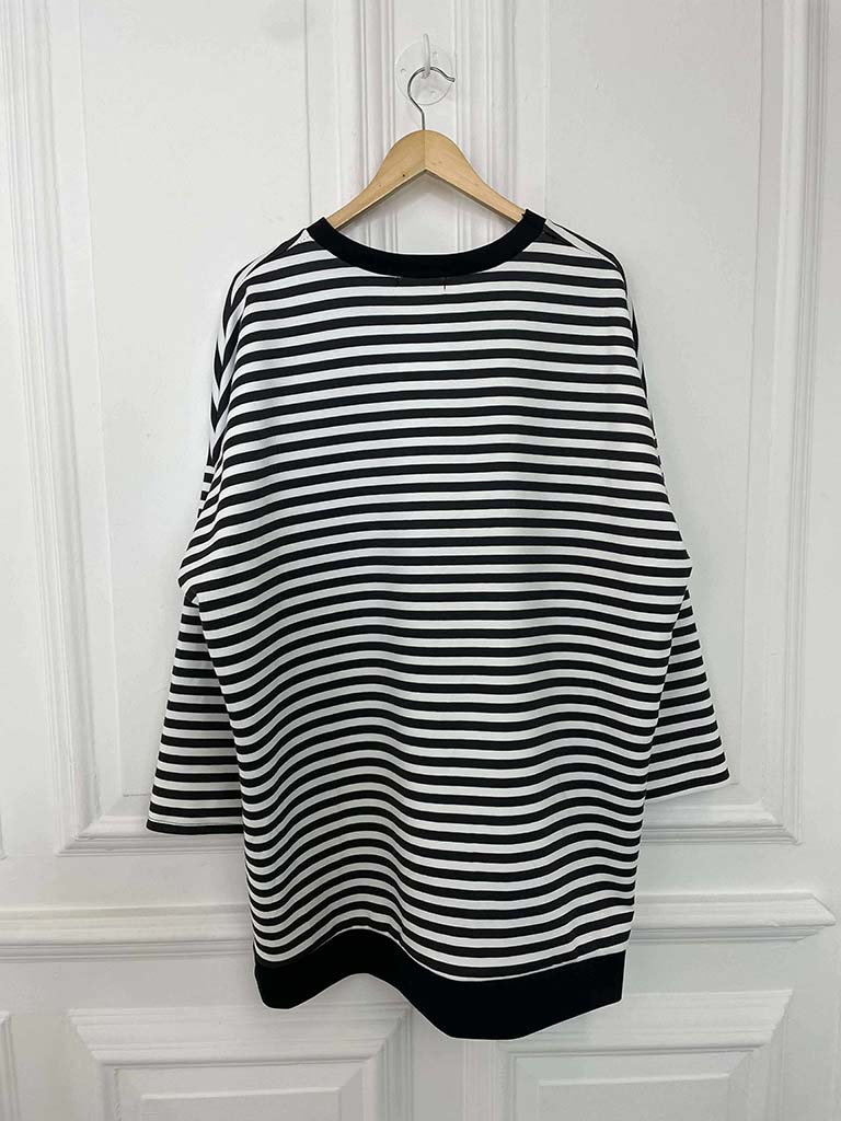 Stripe Sweat Top - Mono