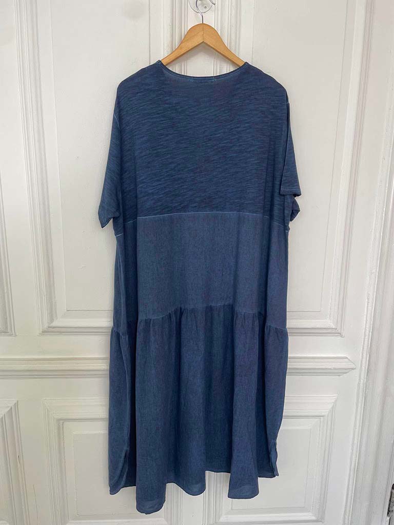 Zip Pocket Maxi Dress - Vintage Navy