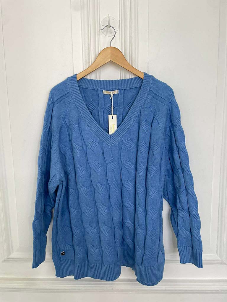 Malissa J Cable Knit - Blue