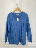 Malissa J Cable Knit - Blue