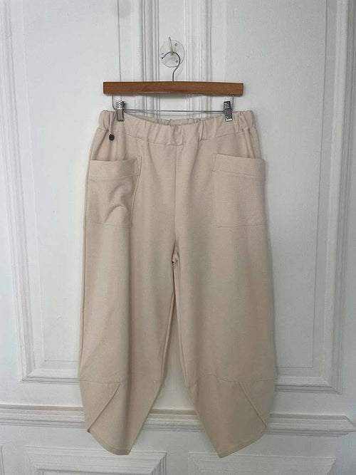 Malissa J Tulip Hem Trousers - Stone