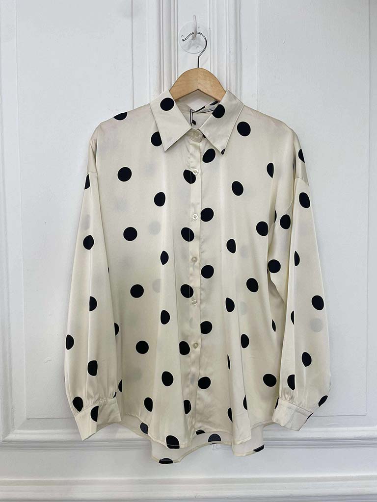 Polka Dot Shirt - Ecru