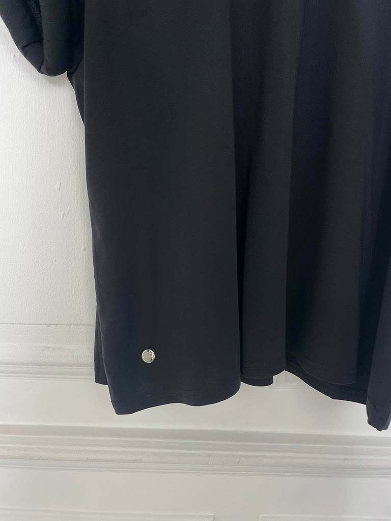 Malissa J Padded Sleeve Tee - Black