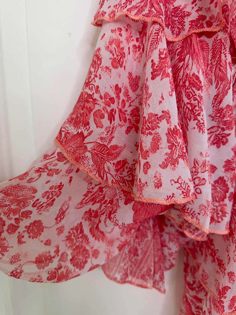 Layered Frill Blouse - Bloom