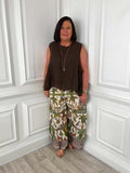 Jungle Scene Palazzos - Stone