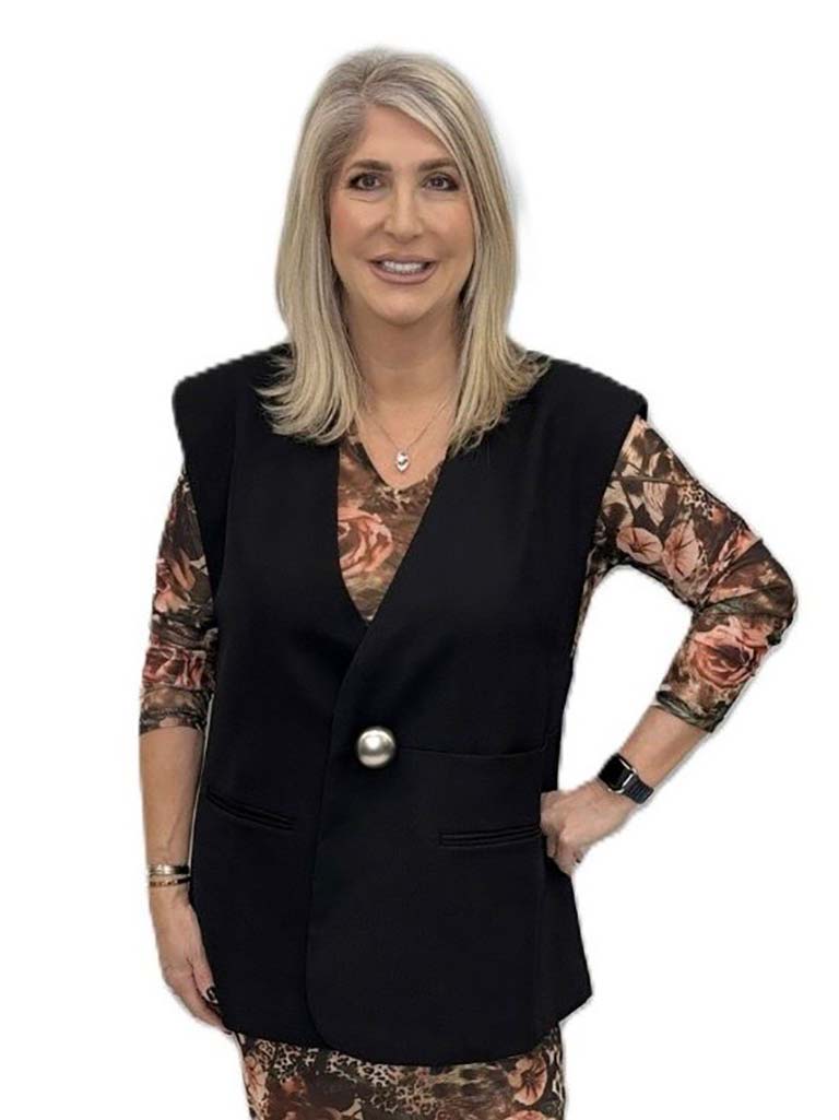 Malissa J Statement Button Luxe Waistcoat - Black