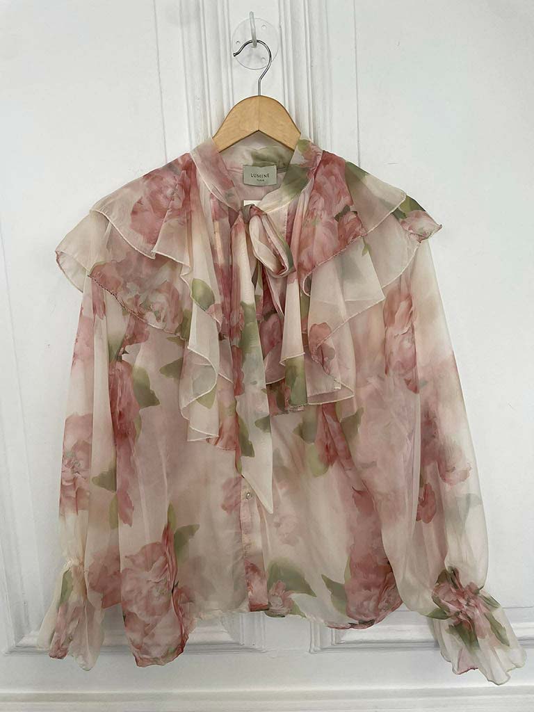 Floral Ruffle Blouse