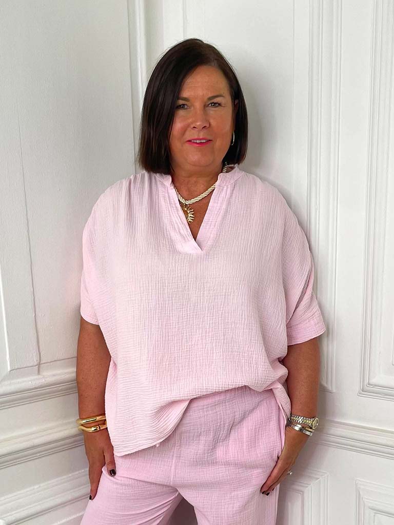 Cloud Cotton Artist Top - Petal