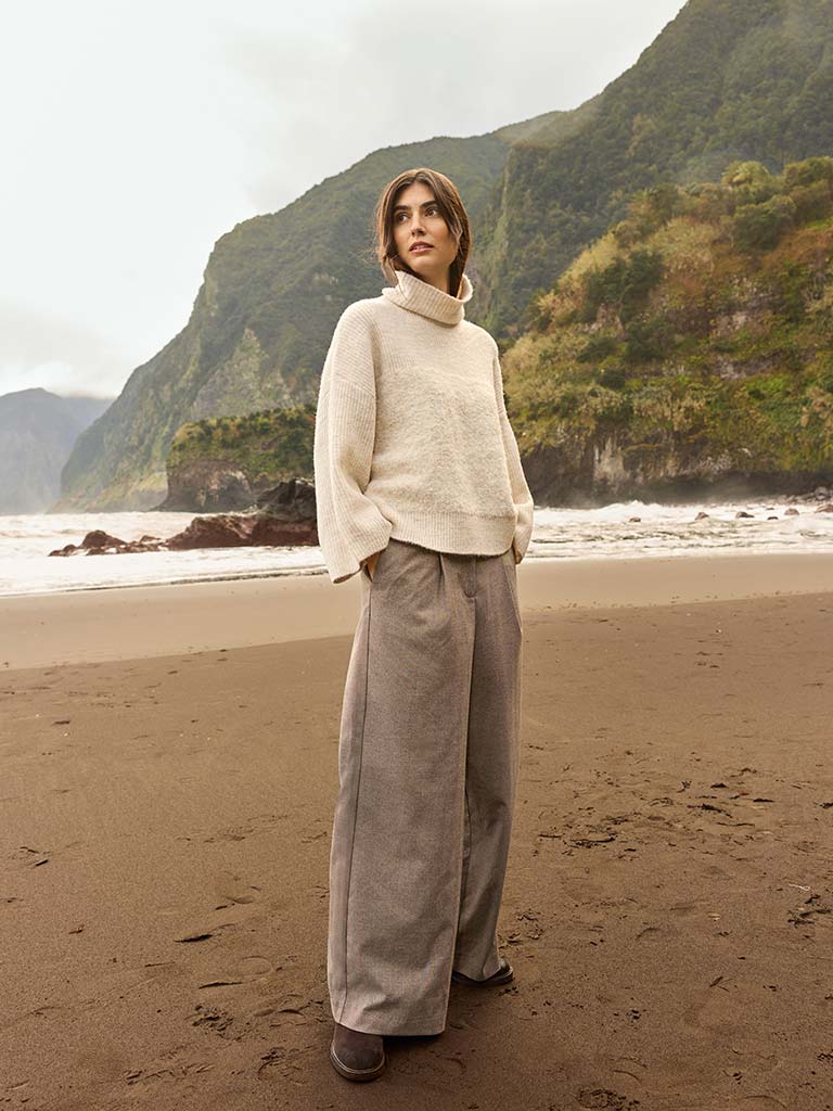 Soya Concept Venche Polo Knit - Ecru