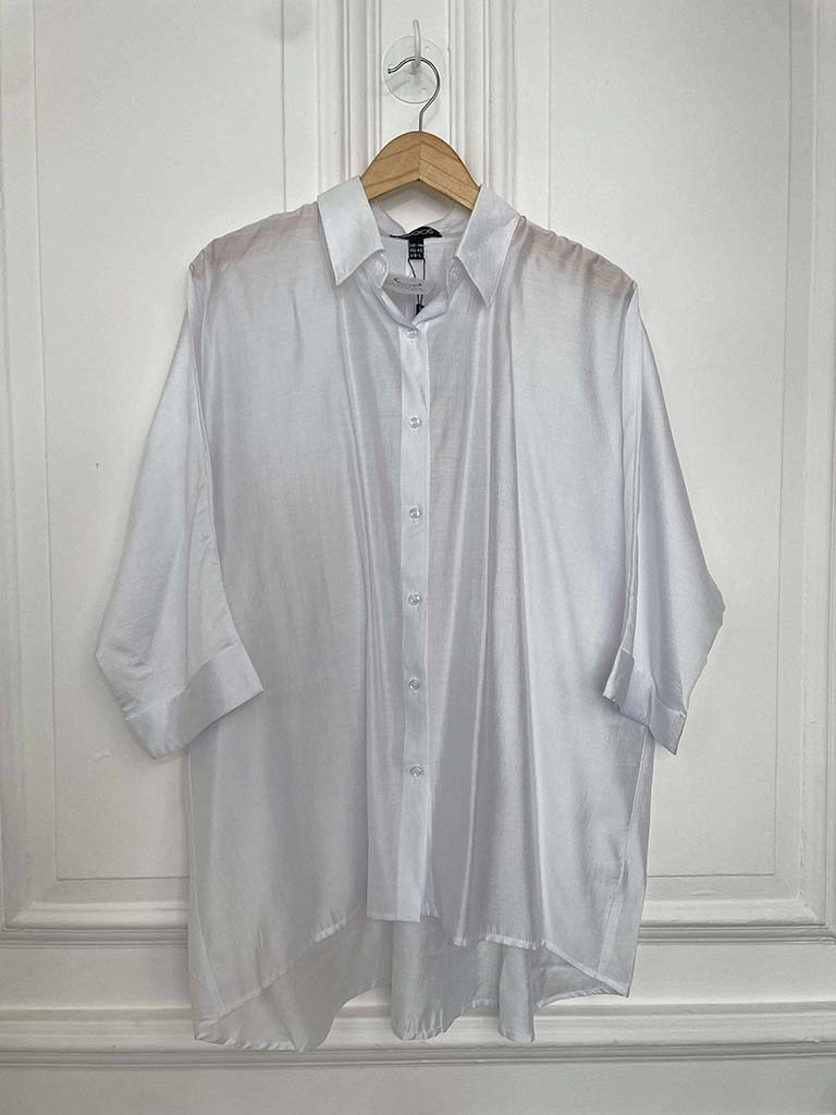 Classic 3/4 Sleeve Shirt - White