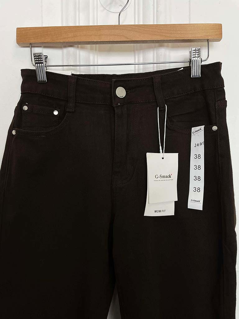 G-Smack Tapered Stretchy Jeans - Chocolate