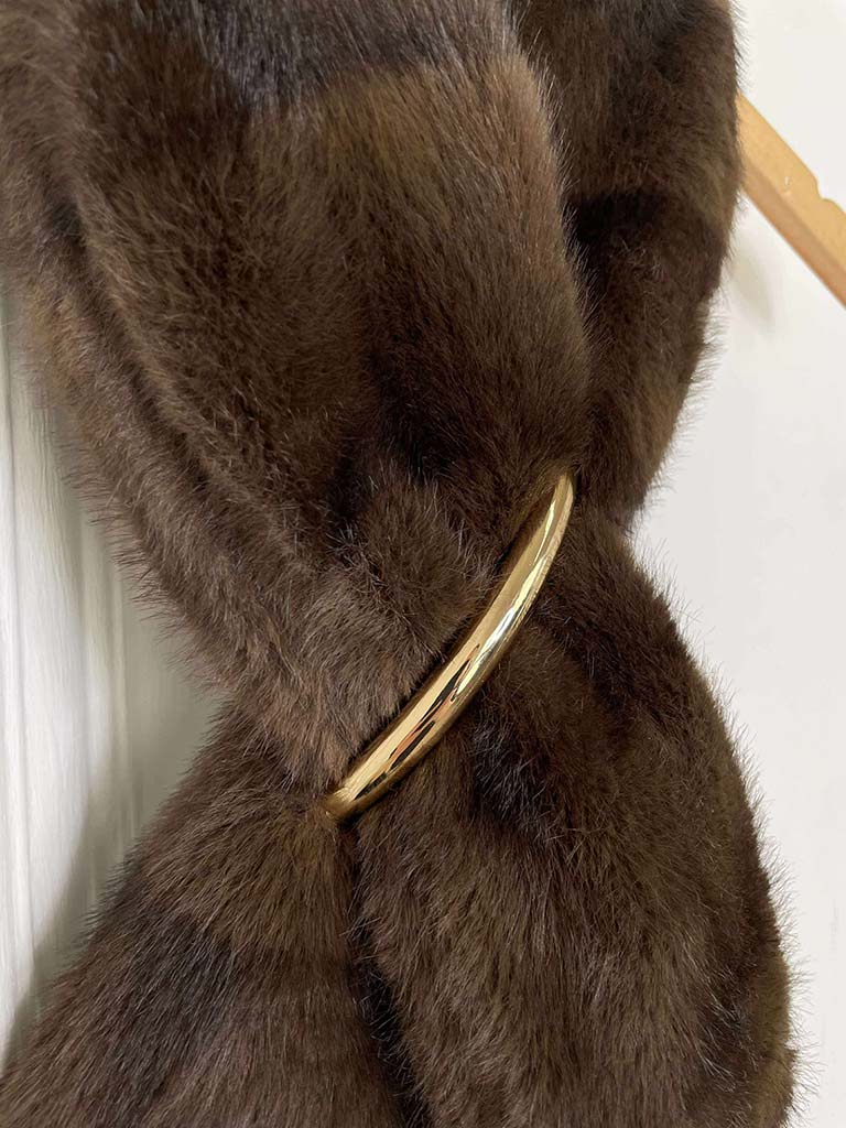 Malissa J Faux Fur Collar - Brown
