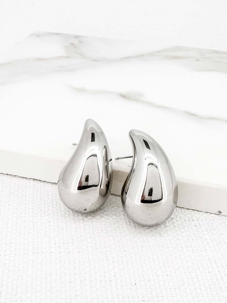 Envy Teardrop Earrings - Silver