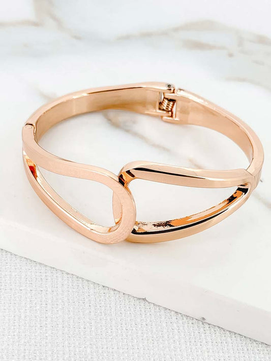 Envy Hinged Loop Bracelet - Gold