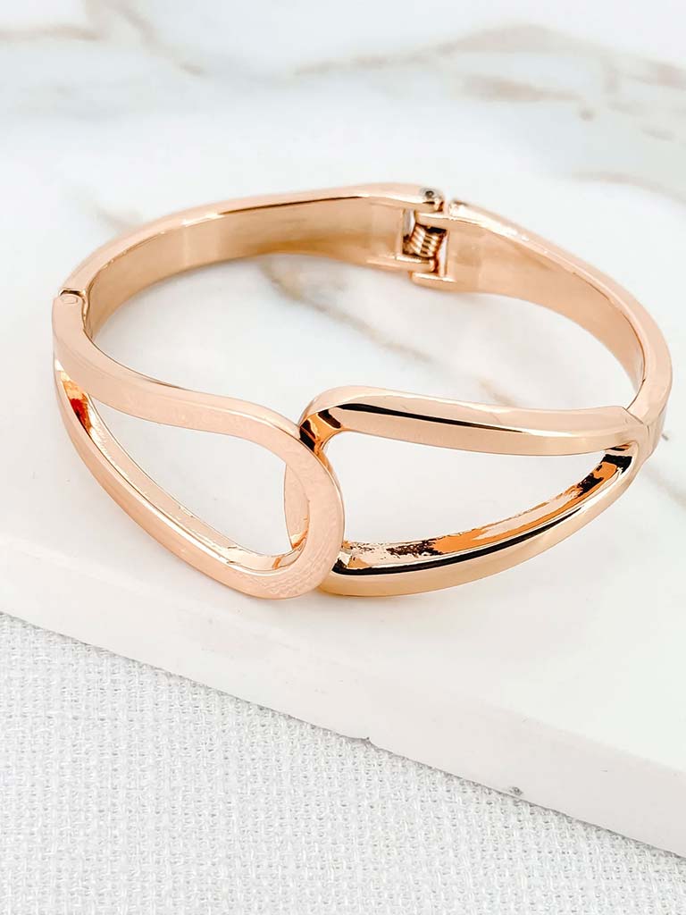 Envy Double Loop Bangle - Gold