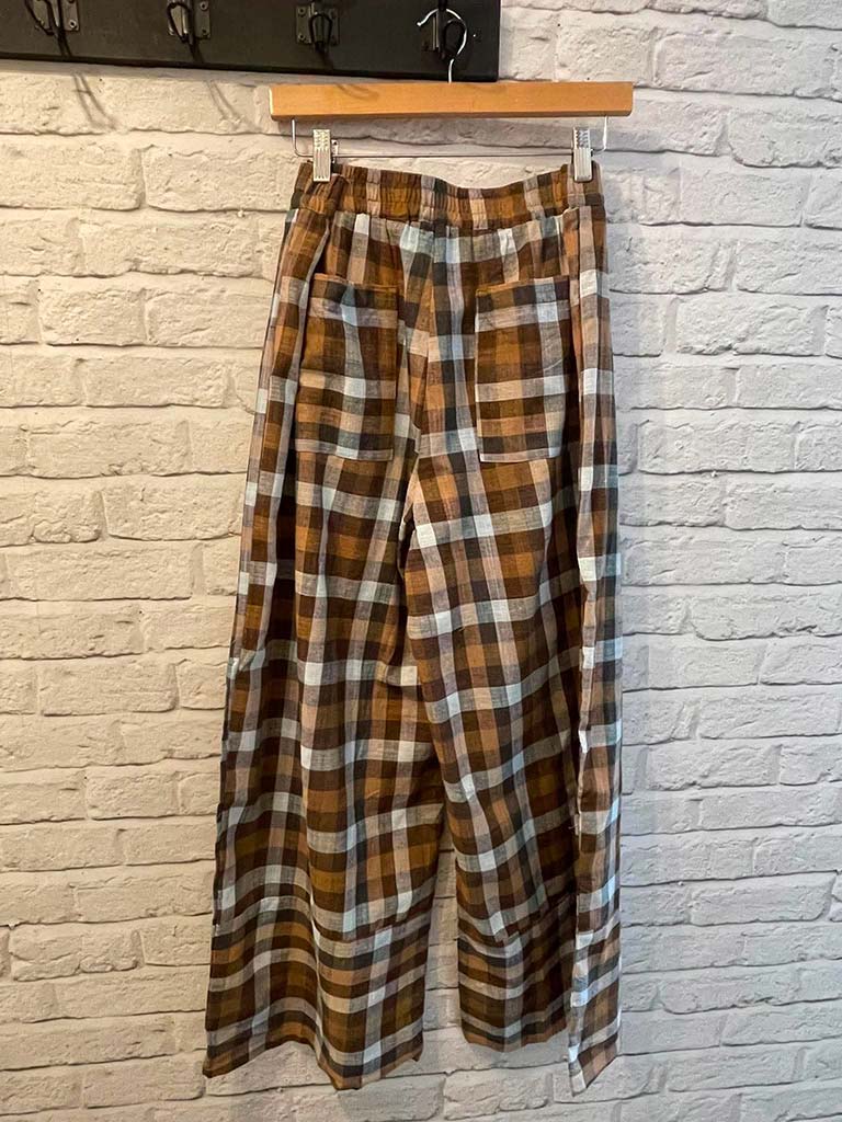 Atelier Check Cocoon Pants - Chocolate