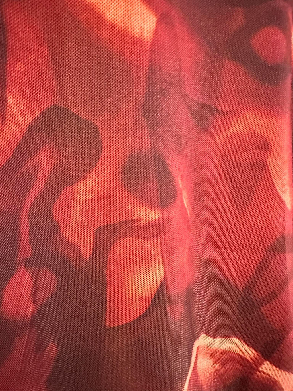 Marbled Ruched Dress - Merlot