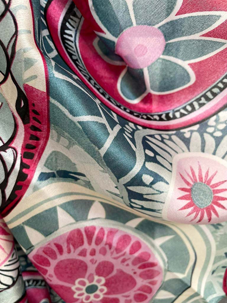 Malissa J Tile Scarf - Aqua